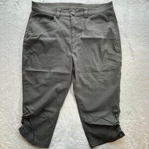 Eddie Bauer Gray Performance Cropped Pants- Size 16